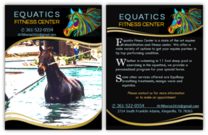 Postcard Design by citygirl17 for Fithorse by Equatics Fitness Center | Design #10008797