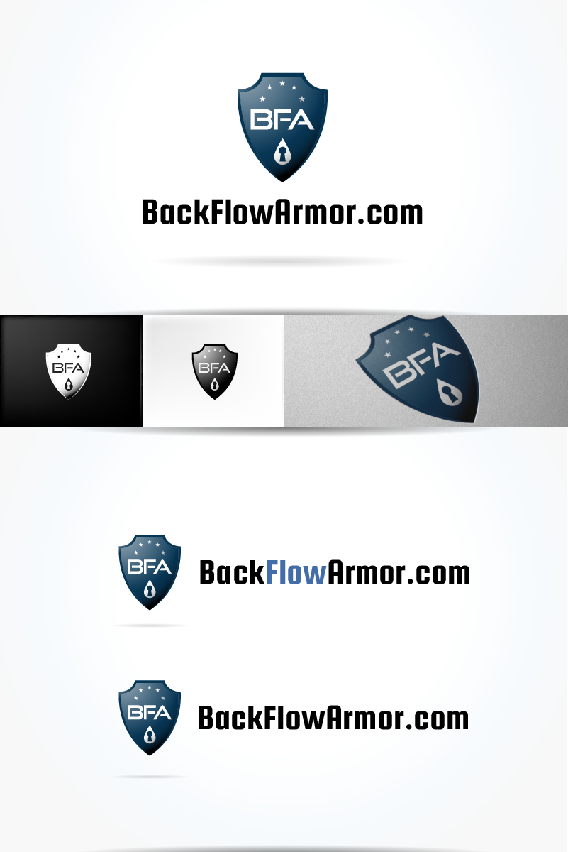 Logo-Design von Outright Group für BACKFLOW ARMOR | Design #2168439