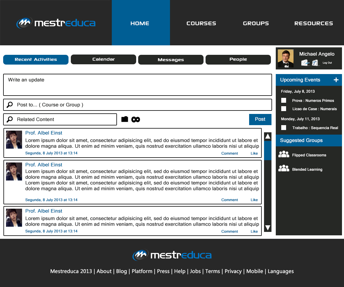 Web Design by Albel for Mestreduca | Design #2307030