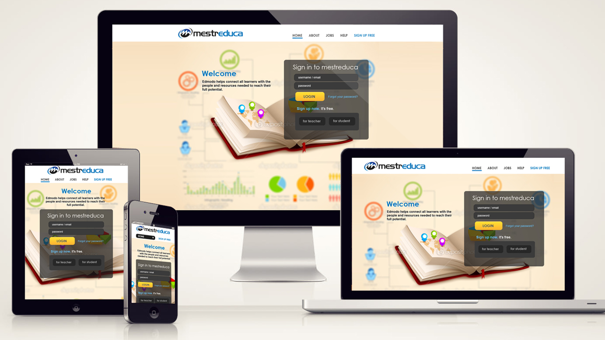 Web Design by jeckx2 for Mestreduca | Design #2203863