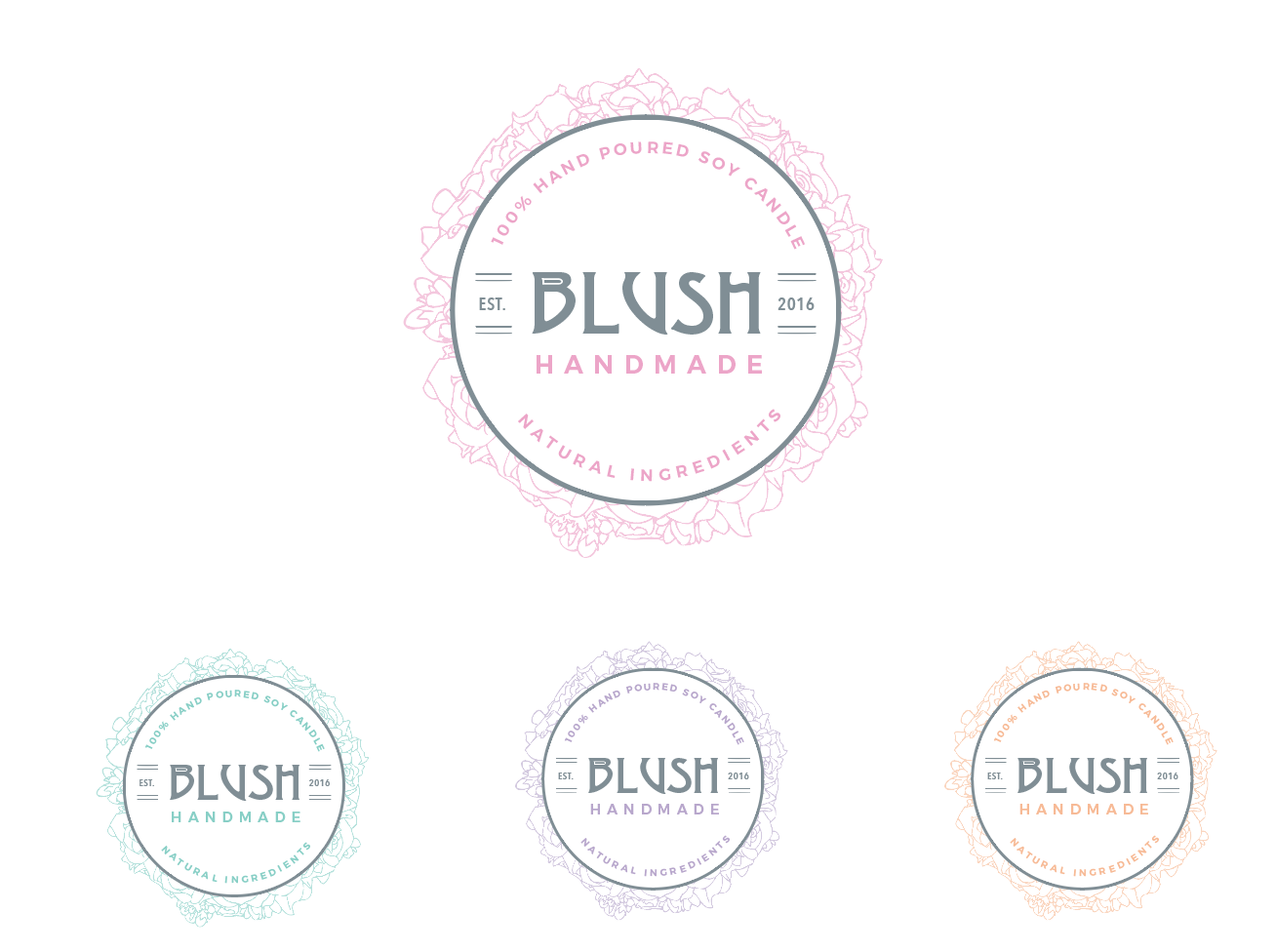 Logo Design by wonderland for Blush Handmade | Design #9872536