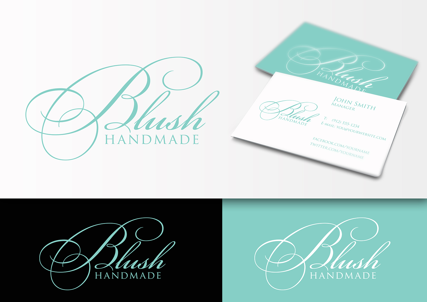 Logo Design by maria-kaz for Blush Handmade | Design #10233423