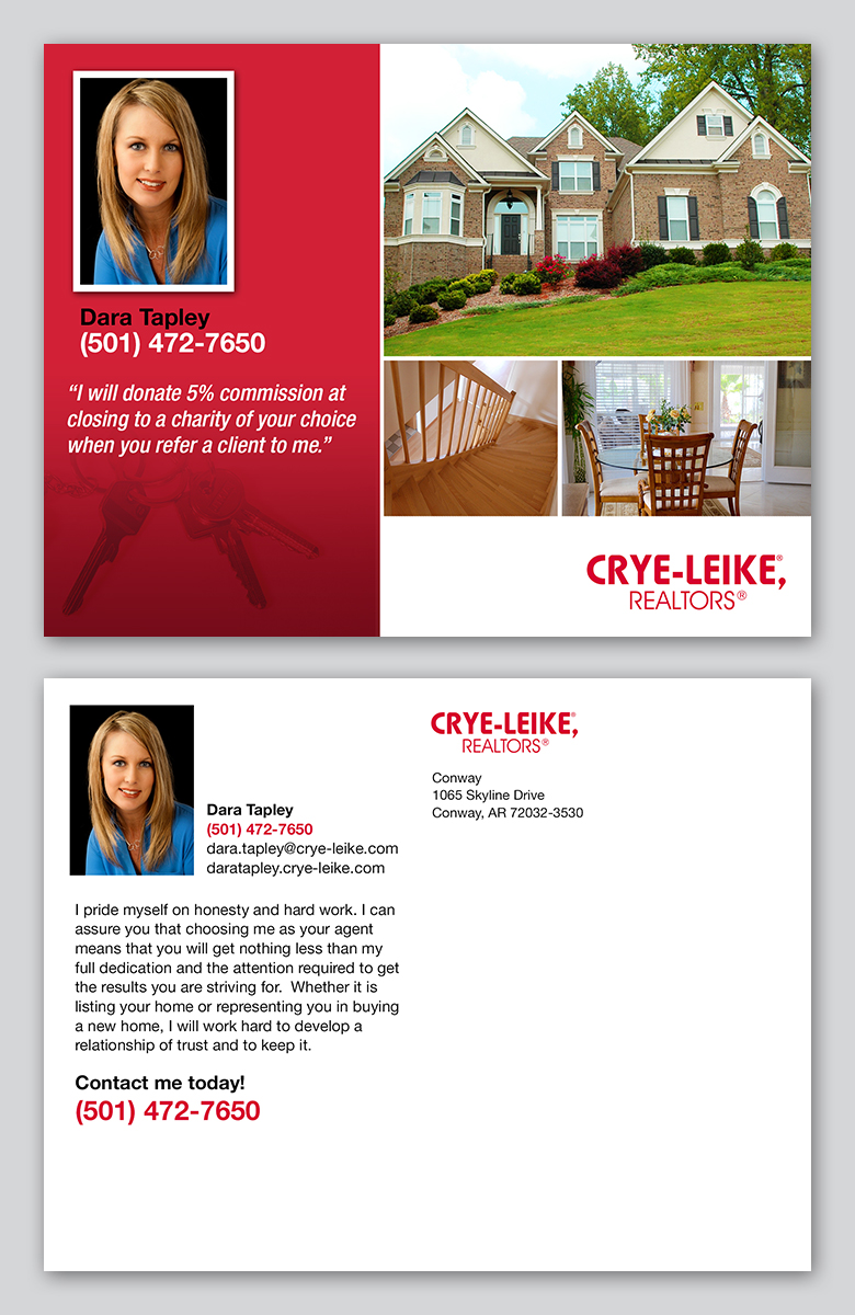 Postcard Design by Ryan for Crye-Leike Realtors Conway | Design #9887972