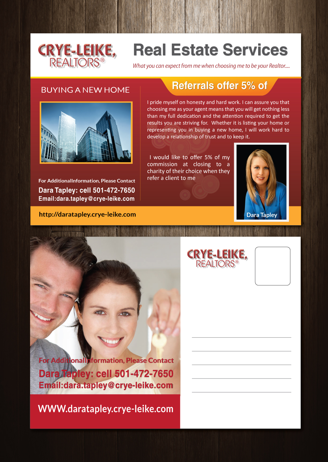 Postcard Design by meet007 for Crye-Leike Realtors Conway | Design #9883630
