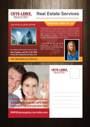 Postcard Design by meet007 for Crye-Leike Realtors Conway | Design: #9883630