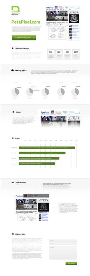Digital Advertising Media Kit PSD | Graphic Design by an3
