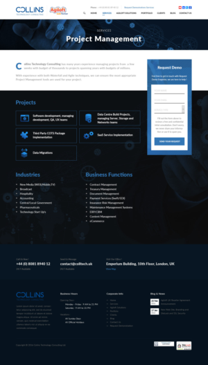 WordPress-Design von Monoxine für Collins Technology Consulting Ltd.  | Design #9891196
