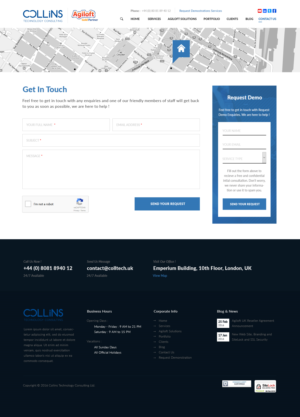 Design Wordpress par Monoxine pour Collins Technology Consulting Ltd.  | Design : #9897691