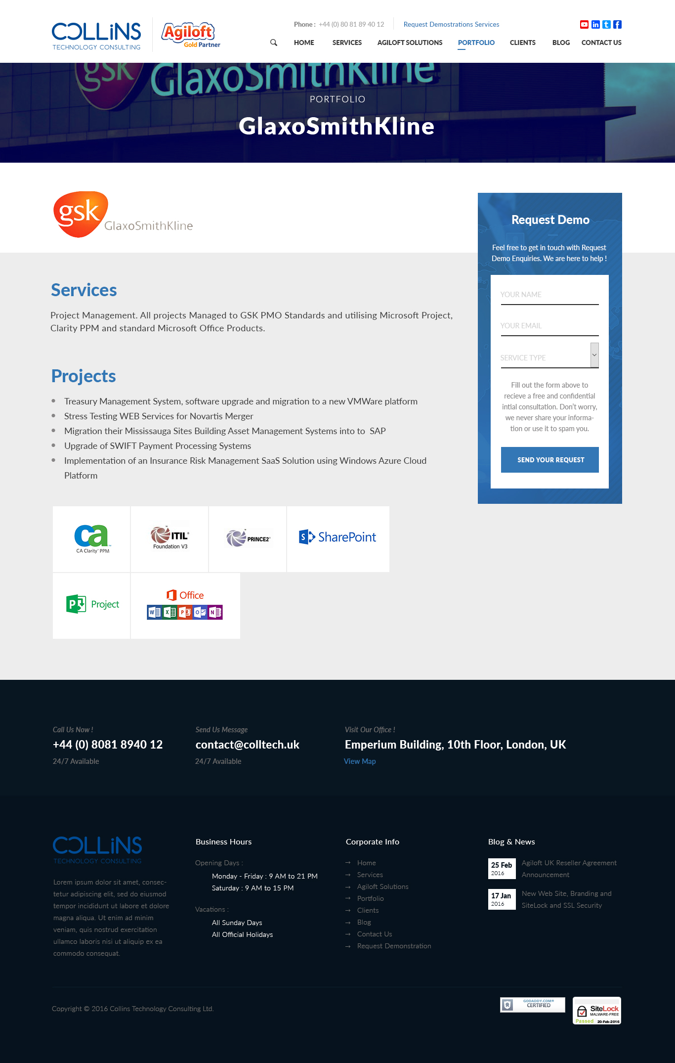 Wordpress Design by Monoxine for Collins Technology Consulting Ltd.  | Design #9897692