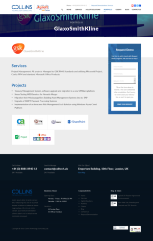 Design Wordpress par Monoxine pour Collins Technology Consulting Ltd.  | Design : #9897692