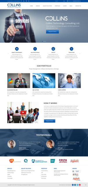 Diseño Wordpress por pb para Collins Technology Consulting Ltd.  | Diseño: #9885013