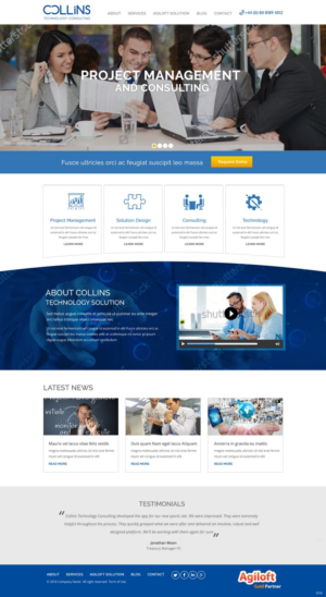 Diseño Wordpress por pb para Collins Technology Consulting Ltd.  | Diseño: #9885016