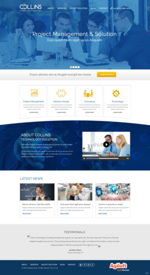 Diseño Wordpress por pb para Collins Technology Consulting Ltd.  | Diseño: #9885018