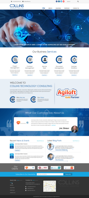 Diseño Wordpress por Sbss para Collins Technology Consulting Ltd.  | Diseño: #9911923