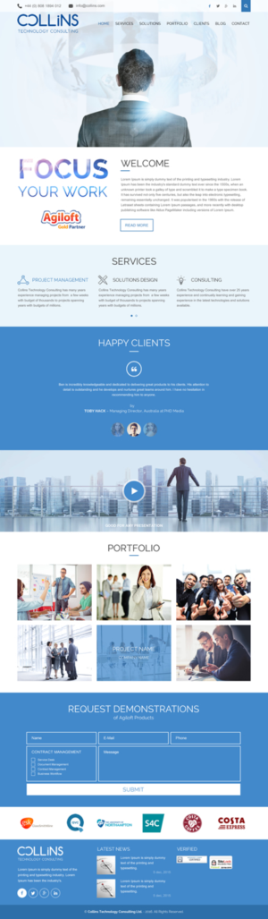 Design Wordpress par rightway pour Collins Technology Consulting Ltd.  | Design : #9911755
