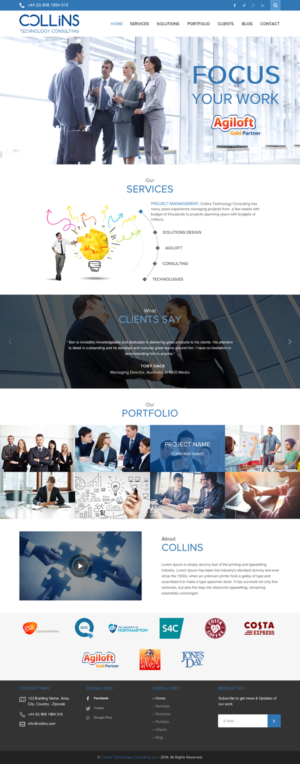 Design Wordpress par rightway pour Collins Technology Consulting Ltd.  | Design : #9911763