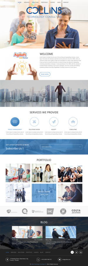 Diseño Wordpress por rightway para Collins Technology Consulting Ltd.  | Diseño: #9911787