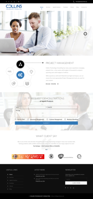 Diseño Wordpress por rightway para Collins Technology Consulting Ltd.  | Diseño: #9911800