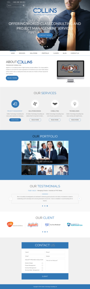 Diseño Wordpress por rightway para Collins Technology Consulting Ltd.  | Diseño: #9911807