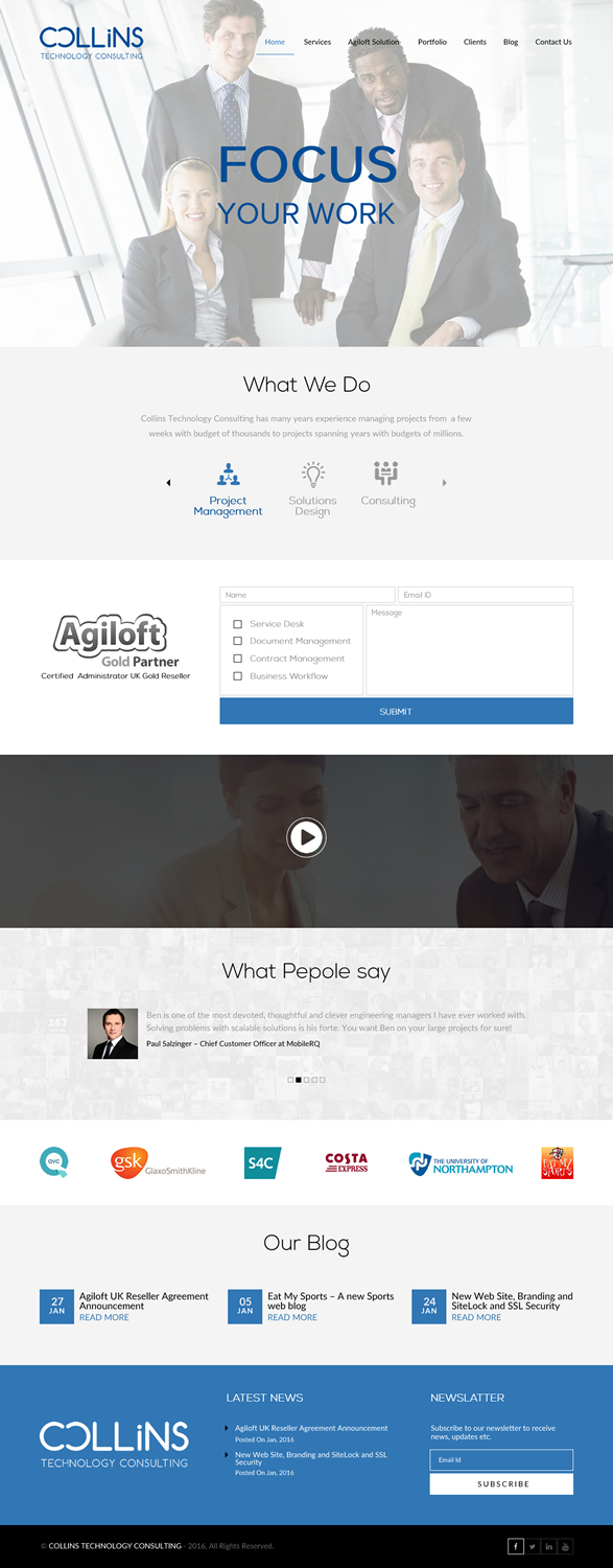 Diseño Wordpress por rightway para Collins Technology Consulting Ltd.  | Diseño #9911815