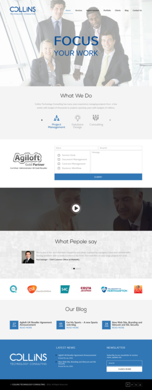 Diseño Wordpress por rightway para Collins Technology Consulting Ltd.  | Diseño: #9911815