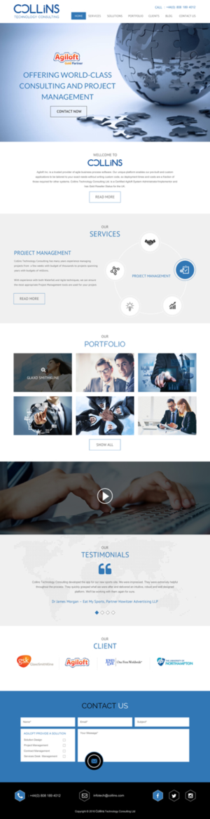 Diseño Wordpress por rightway para Collins Technology Consulting Ltd.  | Diseño: #9911821