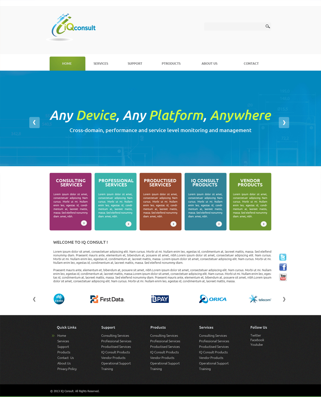 Web Design by Omee for iQ Consult | Design #2164595