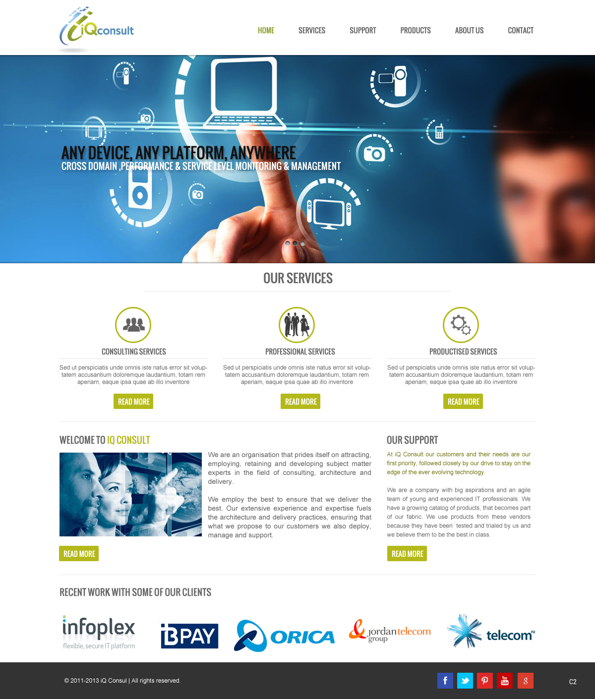 Web Design by pb for iQ Consult | Design #2136288