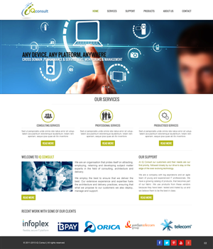 Web Design par pb pour iQ Consult | Design : #2136288