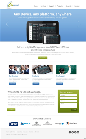 Web Design par pb pour iQ Consult | Design : #2136295