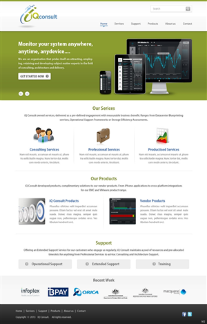 Web Design par pb pour iQ Consult | Design : #2136300