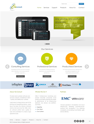 Web Design par pb pour iQ Consult | Design : #2146122