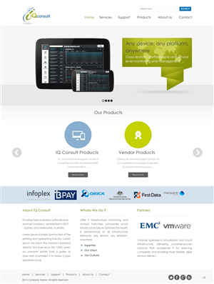 Web Design par pb pour iQ Consult | Design : #2146139