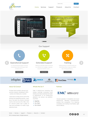 Web Design par pb pour iQ Consult | Design : #2146140