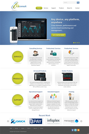 Web Design par pb pour iQ Consult | Design : #2146141