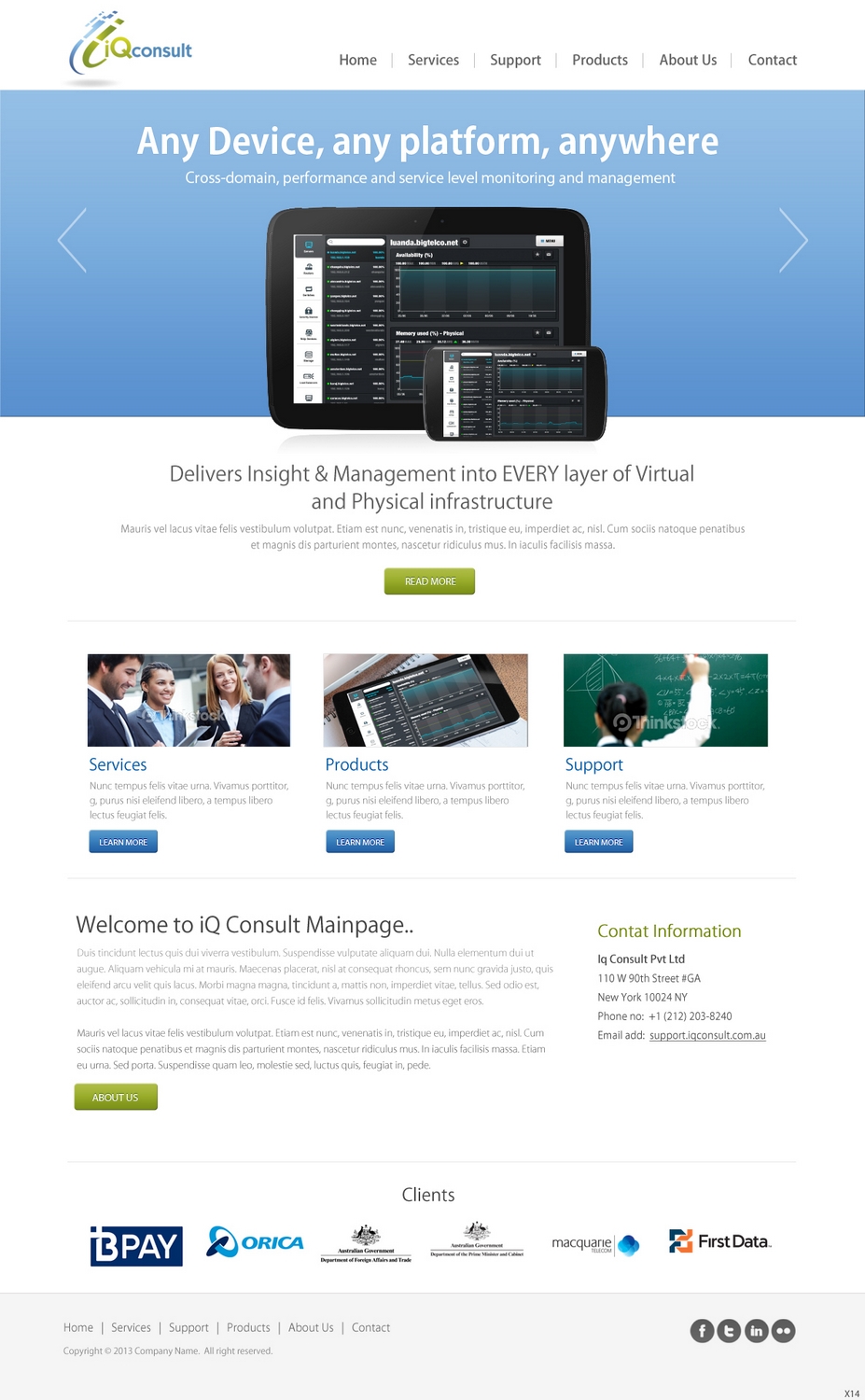 Web Design by pb for iQ Consult | Design #2146148