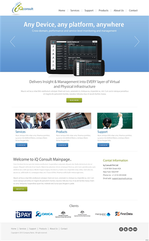 Web Design par pb pour iQ Consult | Design : #2146148