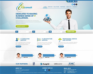 Web Design par TechWise pour iQ Consult | Design : #2177931