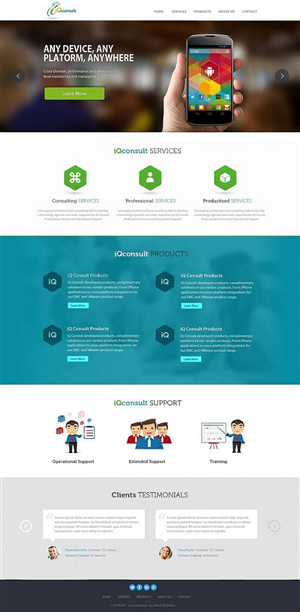 Web Design by Oxygen Creatives for iQ Consult | Design: #2156318