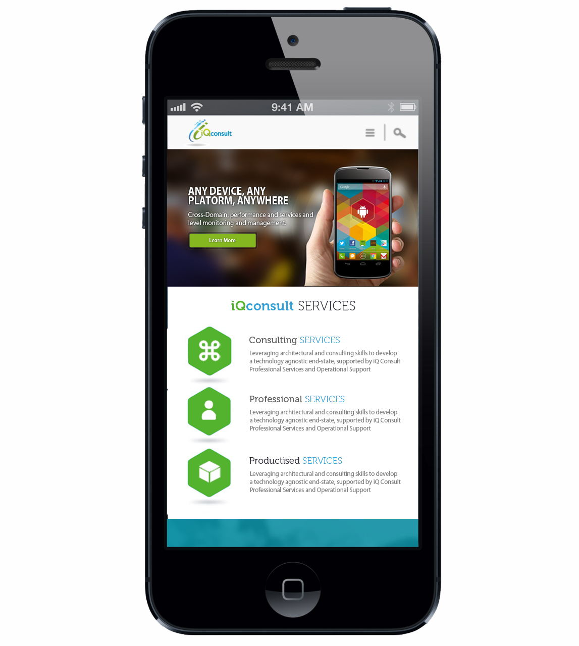 Web Design by Oxygen Creatives for iQ Consult | Design #2162330