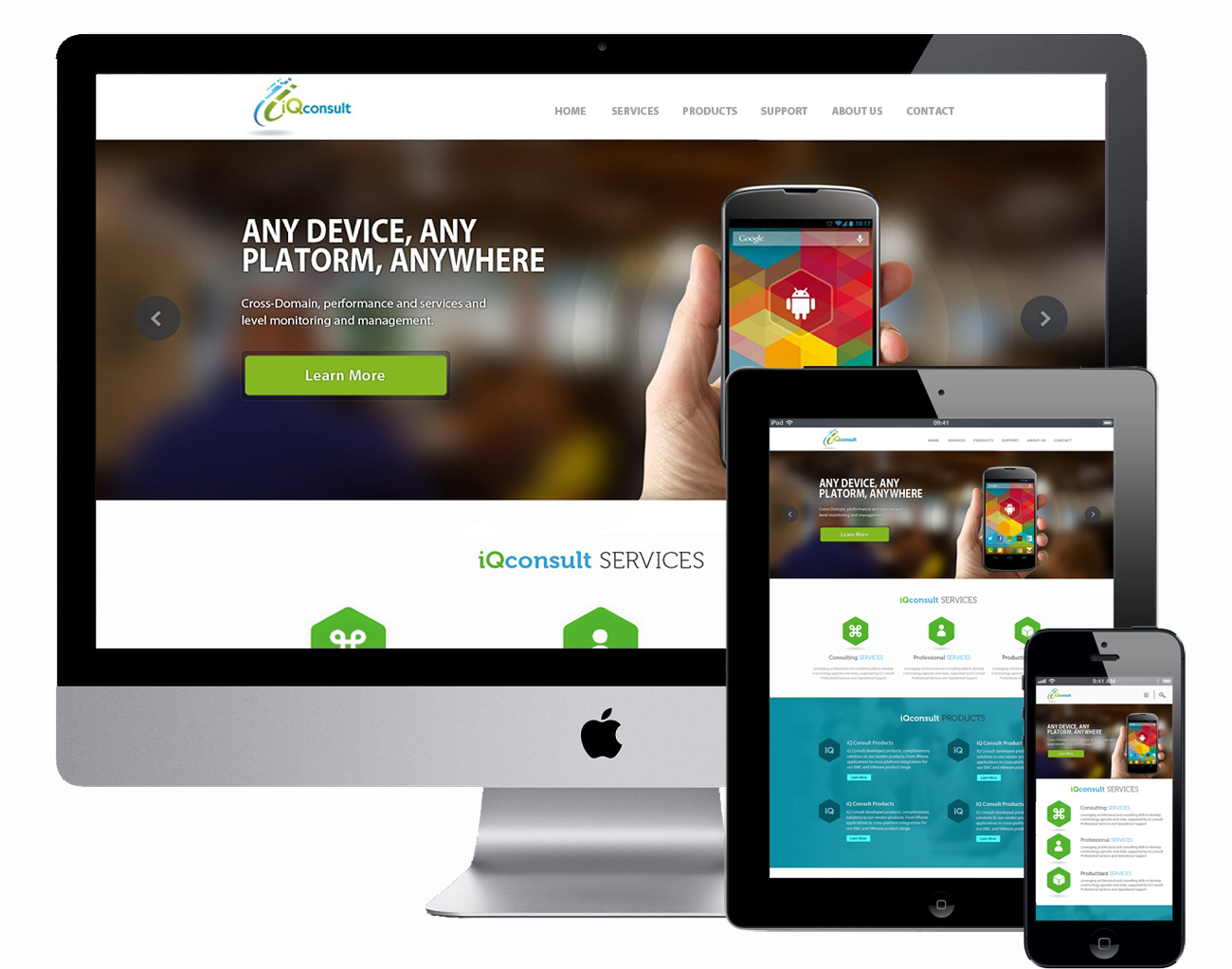 Web Design by Oxygen Creatives for iQ Consult | Design #2162531