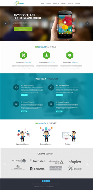 Web Design by Oxygen Creatives for iQ Consult | Design: #2169510