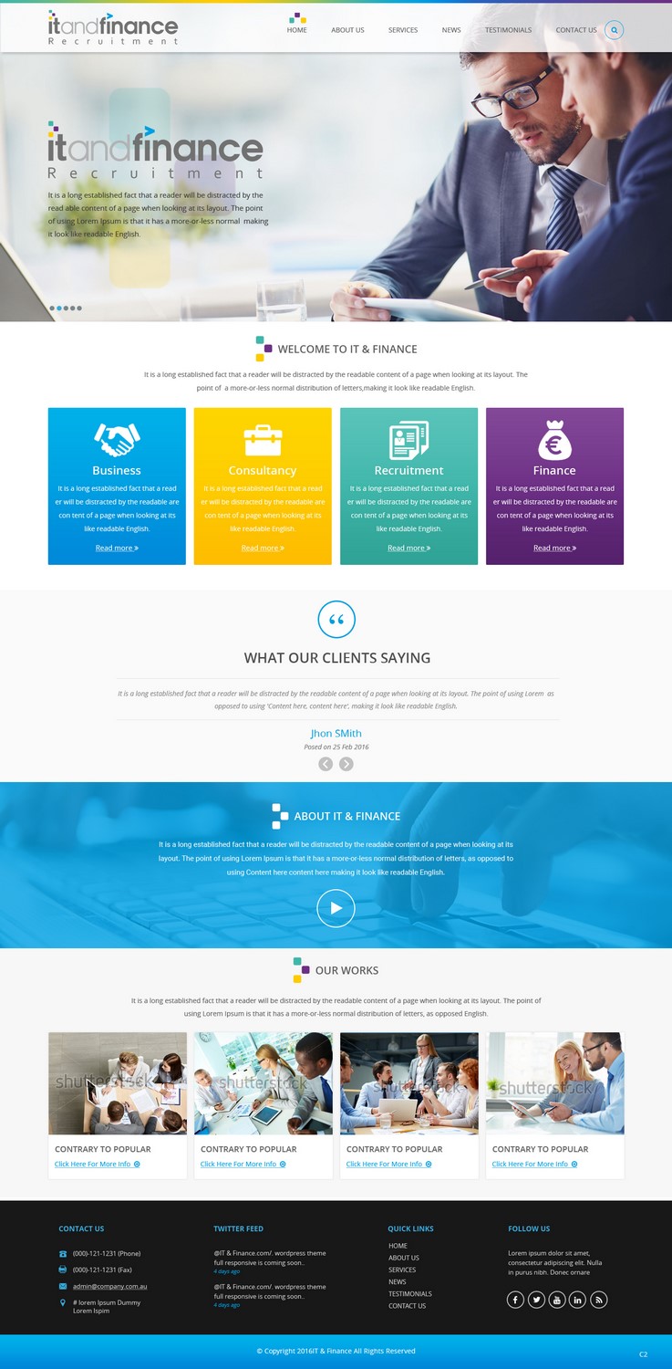 Web-Design von pb für it and finance ltd | Design: #9956125