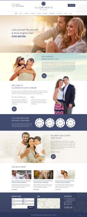 Landing Page Design by pb for Illuminate Plastic Surgery, Inc. | Design: #9897116