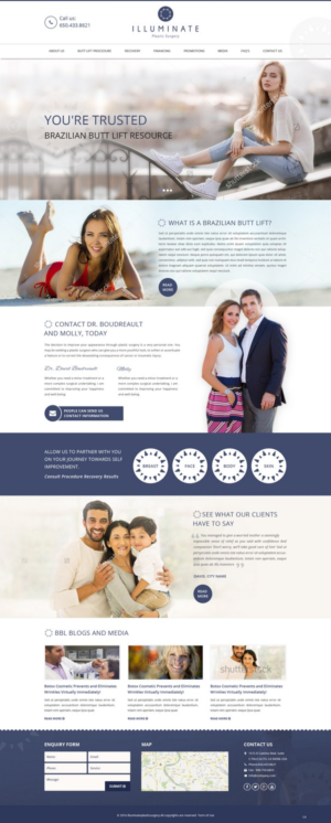Landing Page Design by pb for Illuminate Plastic Surgery, Inc. | Design: #9951919