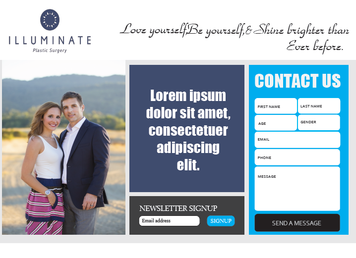 Landing Page Design by sumankumarphuyal for Illuminate Plastic Surgery, Inc. | Design #10144593