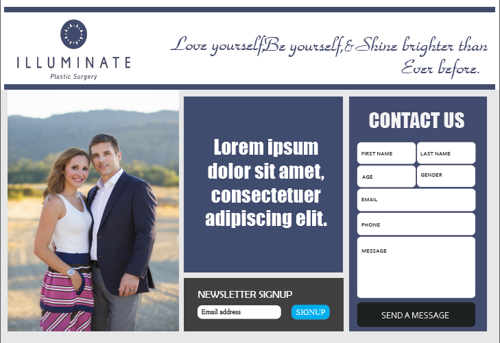 Landing Page Design by sumankumarphuyal for Illuminate Plastic Surgery, Inc. | Design #10144595