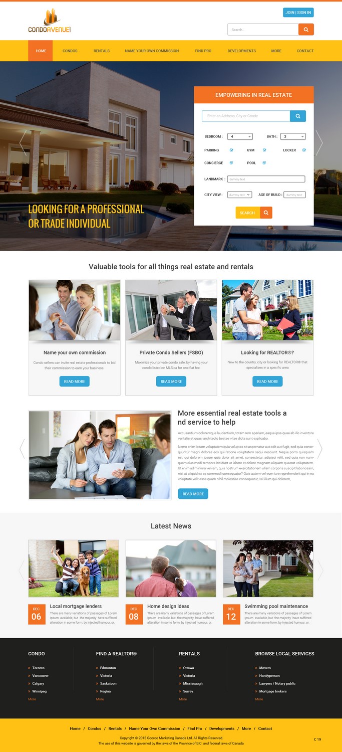 Web Design by pb for Gooroo marketing Canada Ltd. | Design #9894306