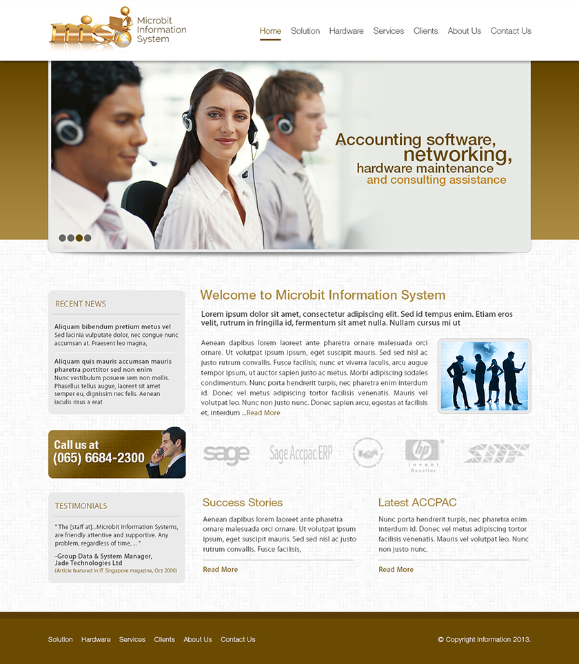 Web Design by Latest Design Ideas for Microbit Information Systems Pte Ltd | Design #2155174