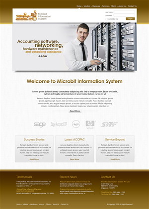 Web Design by Latest Design Ideas for Microbit Information Systems Pte Ltd | Design: #2155178